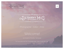 Tablet Screenshot of bethanymcgphotography.com